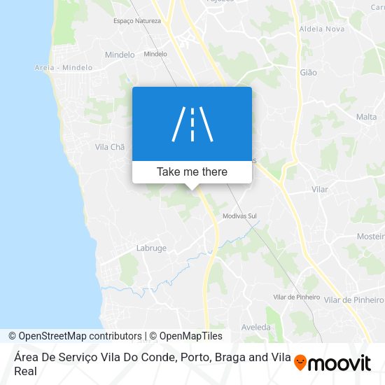 Área De Serviço Vila Do Conde map