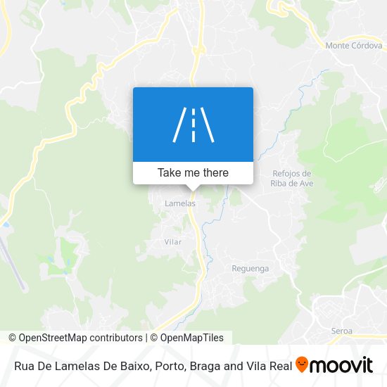 Rua De Lamelas De Baixo map