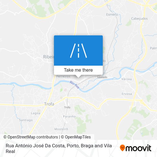 Rua António José Da Costa mapa