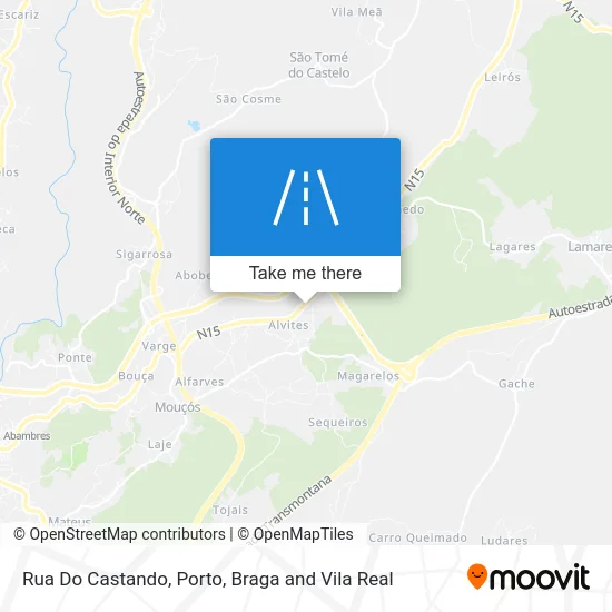Rua Do Castando map