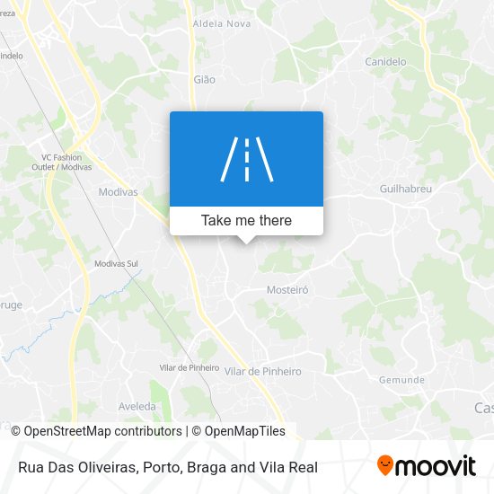 Rua Das Oliveiras map