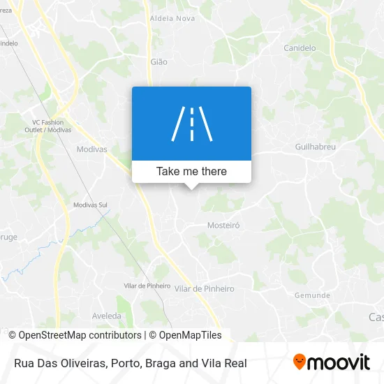 Rua Das Oliveiras map