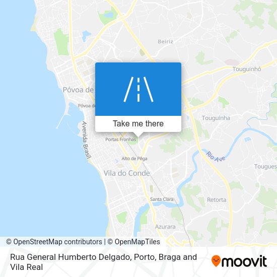 Rua General Humberto Delgado mapa