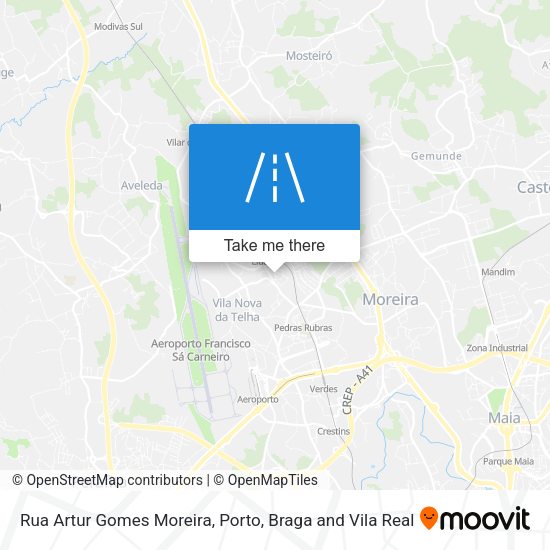 Rua Artur Gomes Moreira map