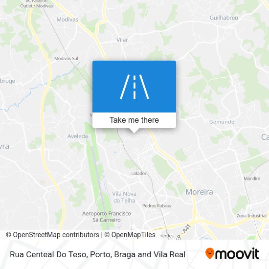 Rua Centeal Do Teso mapa