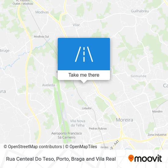 Rua Centeal Do Teso map