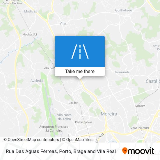 Rua Das Águas Férreas map