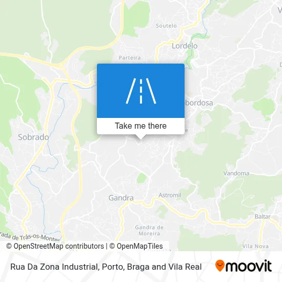 Rua Da Zona Industrial map