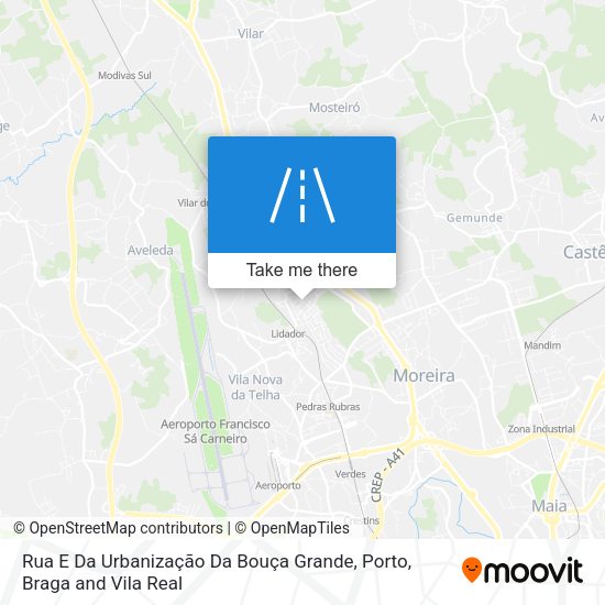 Rua E Da Urbanização Da Bouça Grande mapa