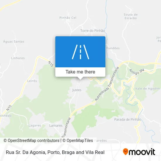 Rua Sr. Da Agonia map