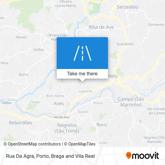 Rua Da Agra mapa
