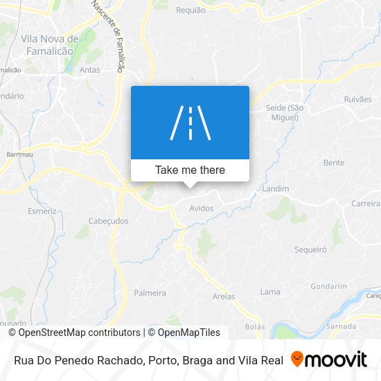 Rua Do Penedo Rachado mapa