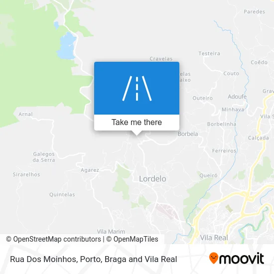 Rua Dos Moinhos map