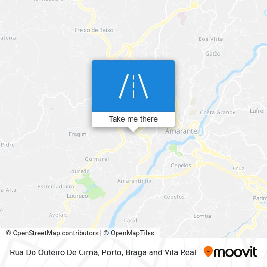 Rua Do Outeiro De Cima map