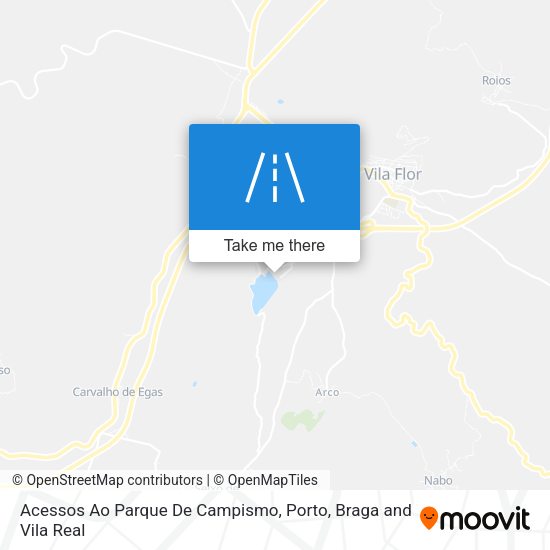 Acessos Ao Parque De Campismo map
