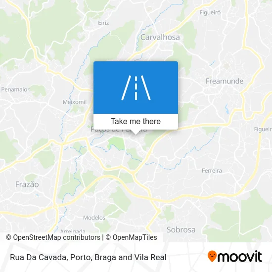 Rua Da Cavada map