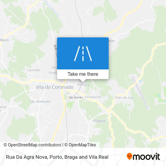 Rua Da Agra Nova mapa