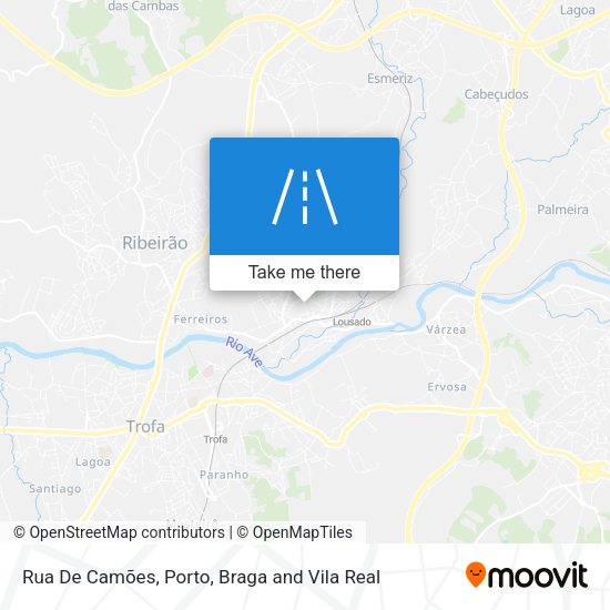 Rua De Camões mapa