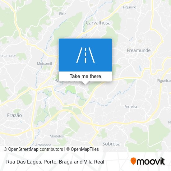 Rua Das Lages map