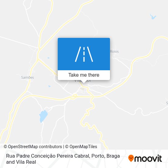 Rua Padre Conceição Pereira Cabral mapa