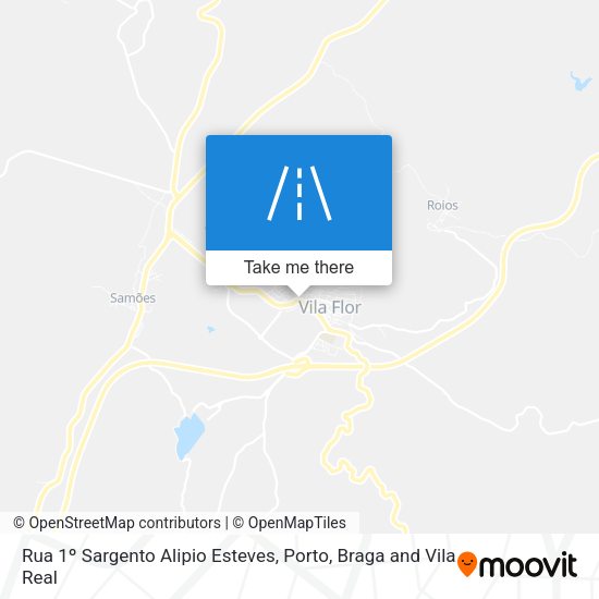 Rua 1º Sargento Alipio Esteves mapa