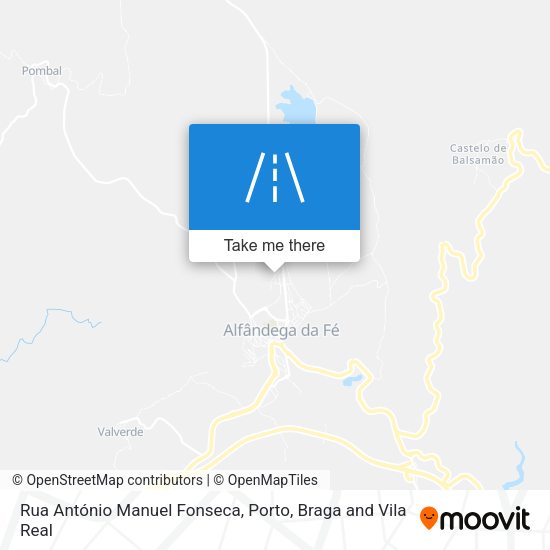 Rua António Manuel Fonseca mapa