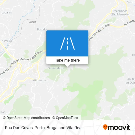 Rua Das Covas map