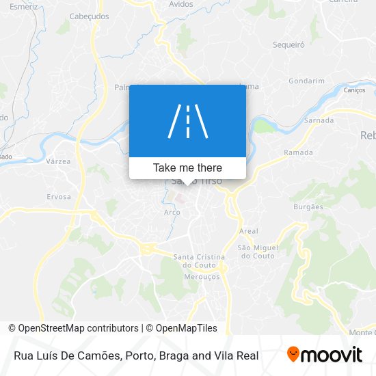Rua Luís De Camões mapa