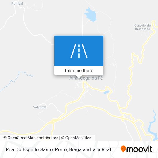 Rua Do Espírito Santo map