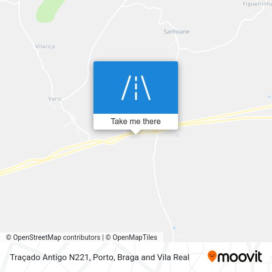 Traçado Antigo N221 map
