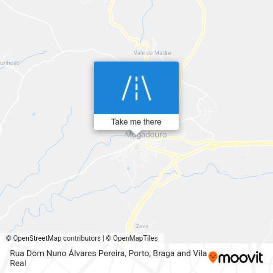 Rua Dom Nuno Álvares Pereira mapa
