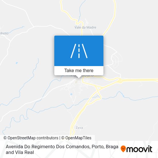 Avenida Do Regimento Dos Comandos mapa