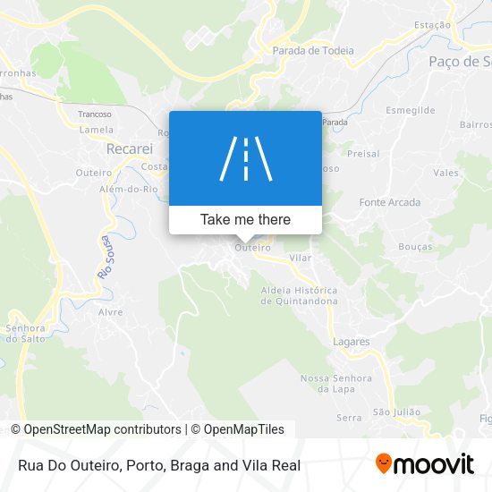 Rua Do Outeiro map