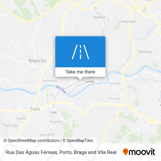 Rua Das Águas Férreas mapa