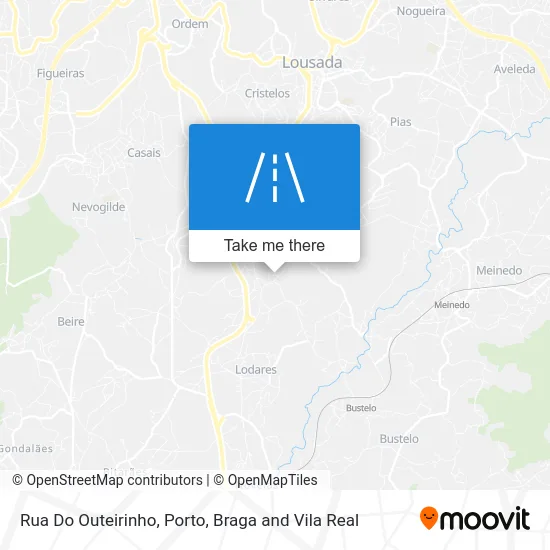 Rua Do Outeirinho map