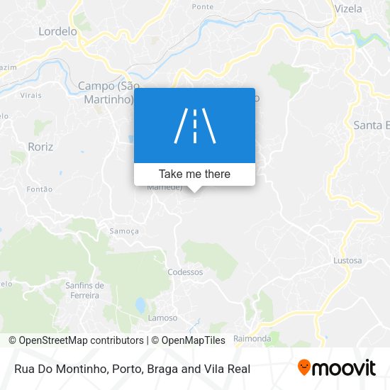 Rua Do Montinho map