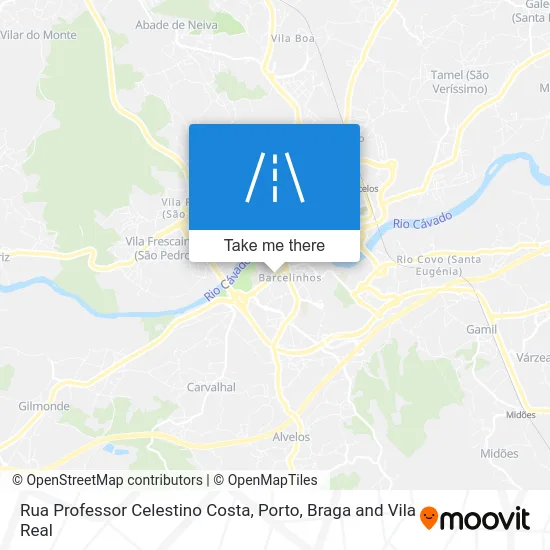 Rua Professor Celestino Costa map