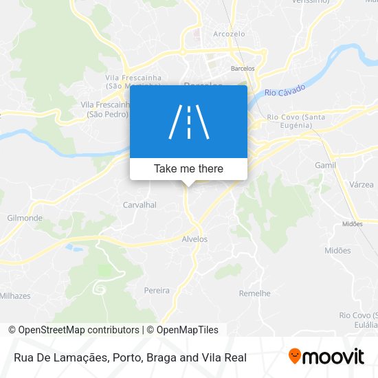 Rua De Lamaçães map