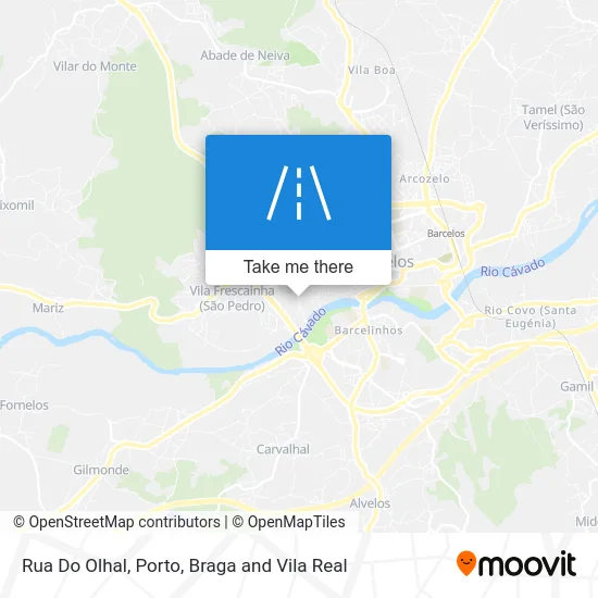 Rua Do Olhal map