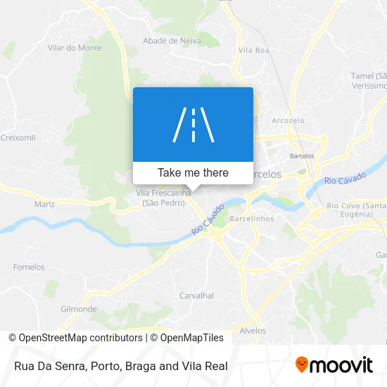 Rua Da Senra map