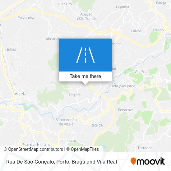 Rua De São Gonçalo mapa