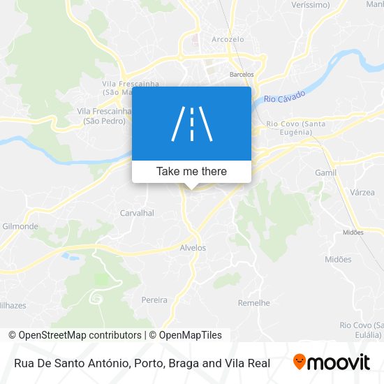 Rua De Santo António map