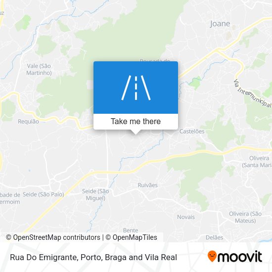 Rua Do Emigrante mapa