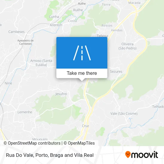 Rua Do Vale map