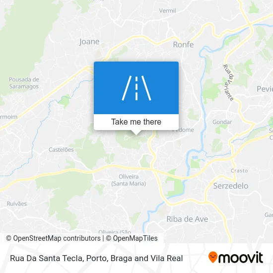 Rua Da Santa Tecla map