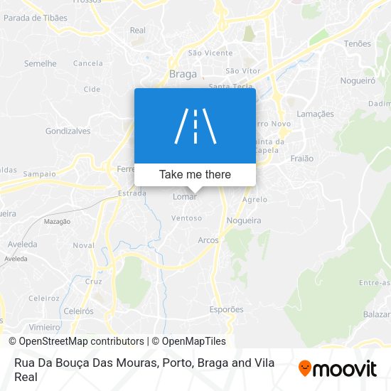 Rua Da Bouça Das Mouras mapa