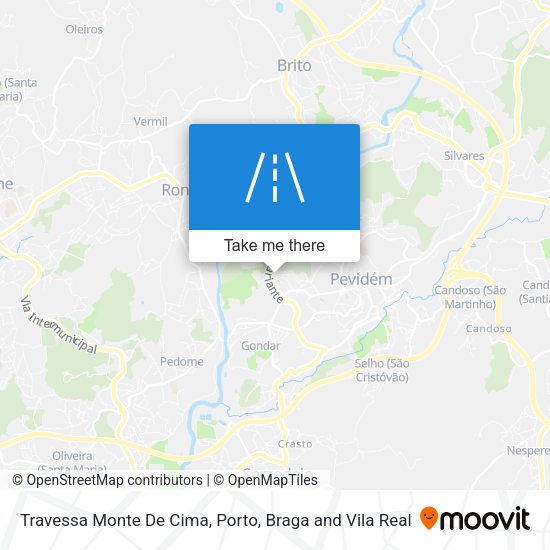 Travessa Monte De Cima mapa