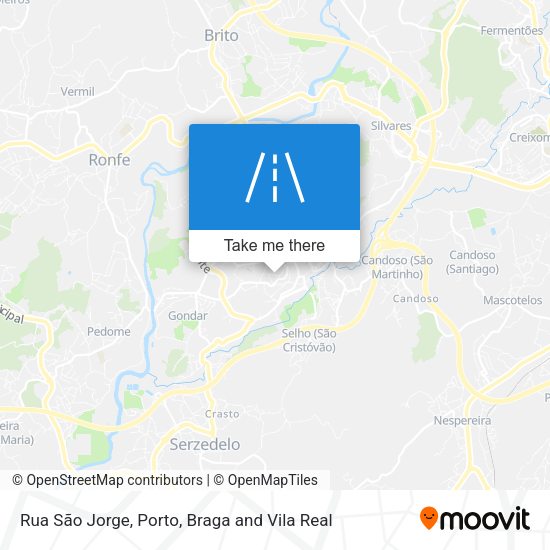 Rua São Jorge mapa