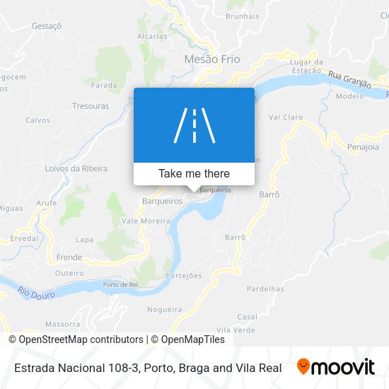 Estrada Nacional 108-3 map