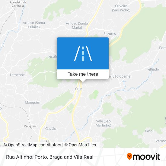 Rua Altinho map